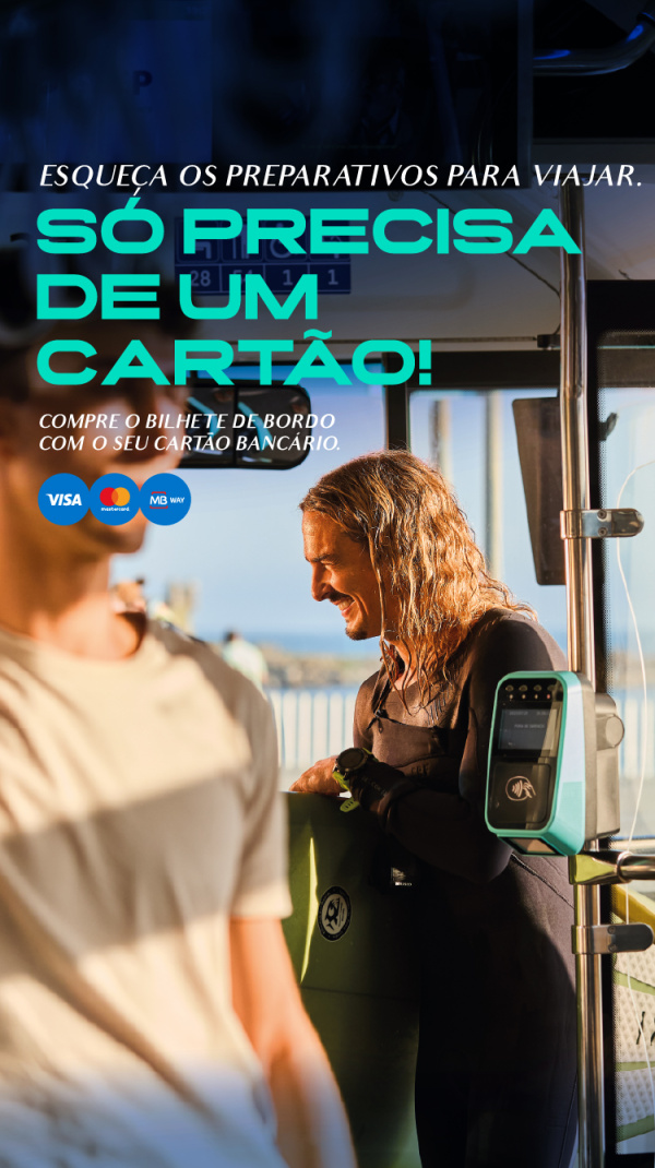 surfista no autocarro